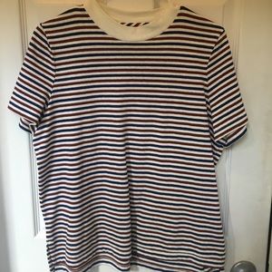 Madewell Cotton Striped Shirt - Size Large